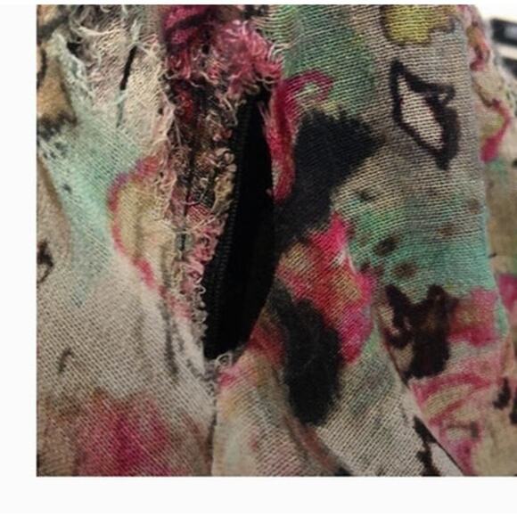 IRO Severn Dress Strappy Floral Printed V Neck Multicolor Size EU 42 - Picture 11 of 11